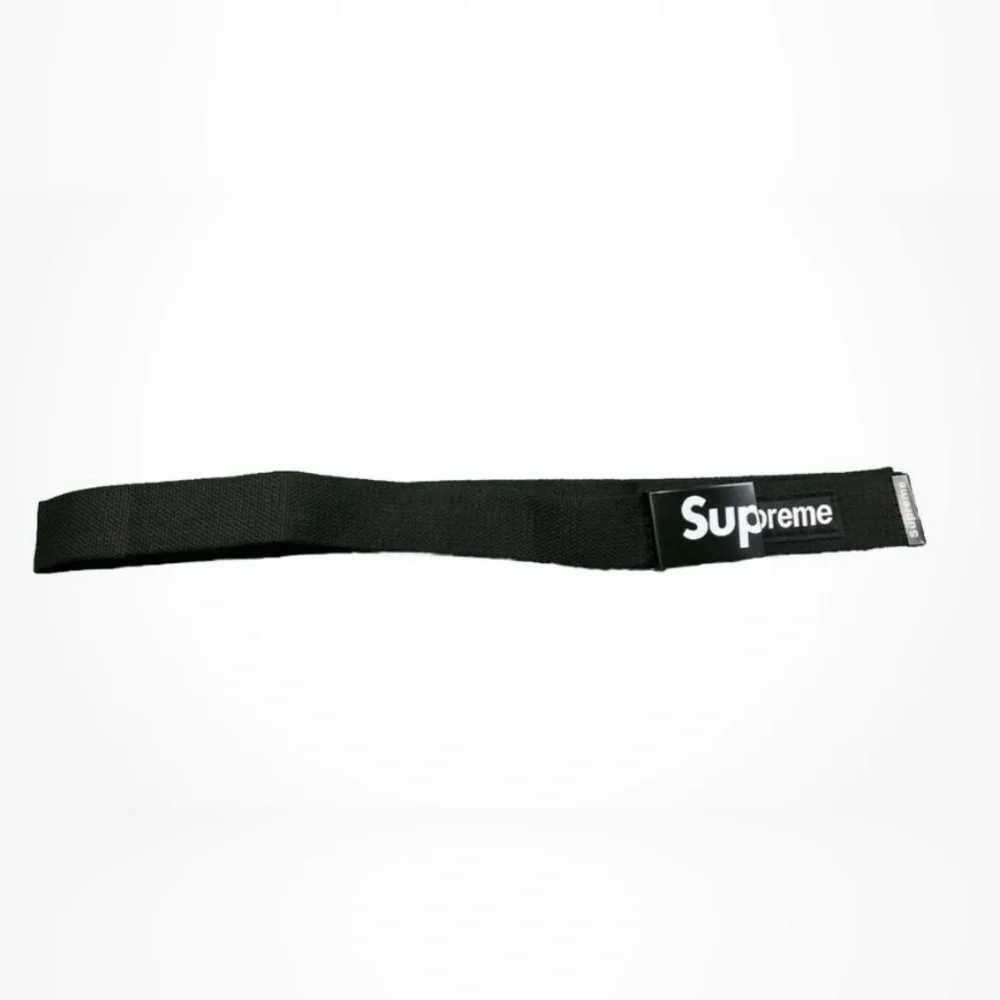 SUPR-EME BLACK adjustable ratchet clasp belt - Picture 2 of 5